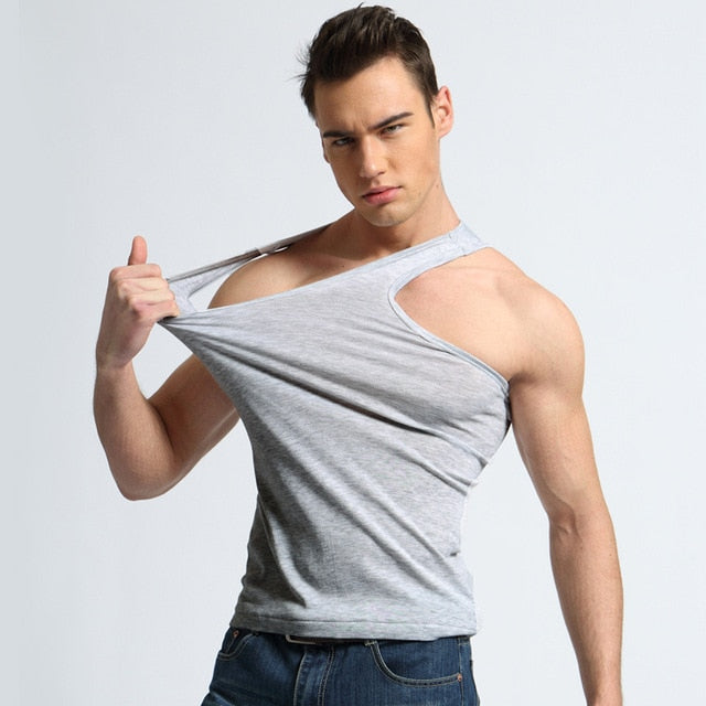 New 2 Mens Poomex ultimate Cotton Sleevless Vest Tank Top