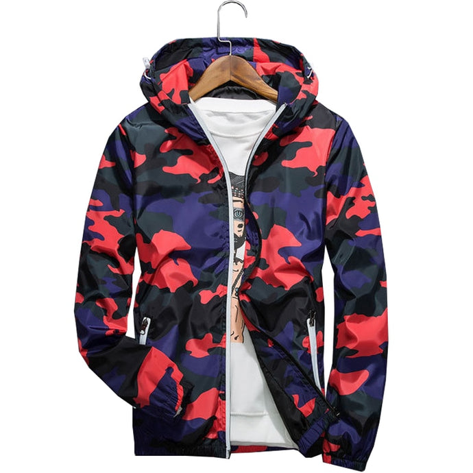 Brilliantly Camoflauged Men’s Windbreaker