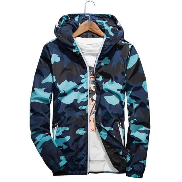 Brilliantly Camoflauged Men’s Windbreaker